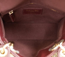 Christian Dior Plum Lady Dior Mini Chain Bag