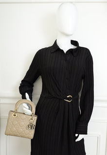 Christian Dior Beige Lady Dior Mini Chain Bag