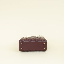 Christian Dior Plum Lady Dior Mini Chain Bag