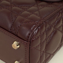 Christian Dior Plum Lady Dior Mini Chain Bag