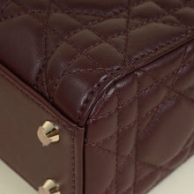 Christian Dior Plum Lady Dior Mini Chain Bag