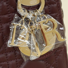 Christian Dior Plum Lady Dior Mini Chain Bag