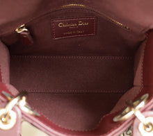 Christian Dior Plum Lady Dior Mini Chain Bag