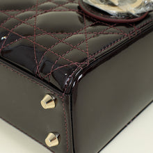 Christian Dior Dark Wine Lady Dior Mini Chain Bag
