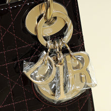 Christian Dior Dark Wine Lady Dior Mini Chain Bag
