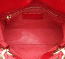Christian Dior Red Mini Chain Lady Dior Bag