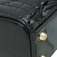 Christian Dior Black Chain Mini Lady Dior Bag W/ Twilly