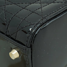 Christian Dior Black Chain Mini Lady Dior Bag W/ Twilly