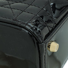 Christian Dior Black Chain Mini Lady Dior Bag W/ Twilly