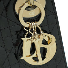 Christian Dior Black Chain Mini Lady Dior Bag W/ Twilly