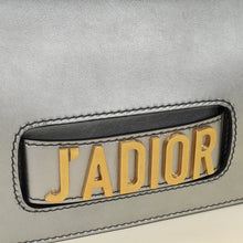 Christian Dior Metallic Grey J'adior Medium Flap Chain Bag