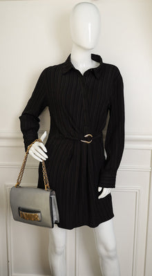 Christian Dior Metallic Grey J'adior Medium Flap Chain Bag