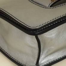 Christian Dior Metallic Grey J'adior Medium Flap Chain Bag