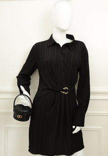 Christian Dior Black Top Handle Clutch