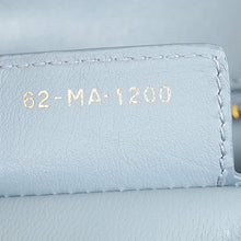 Christian Dior Blue Grey Caro Cannage Small Flap Bag