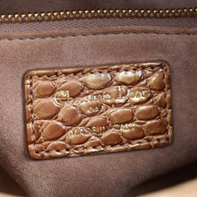 Christian Dior Tricolor Lady Dior Alligator Mini Chain Bag