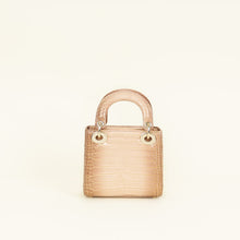 Christian Dior Tricolor Lady Dior Alligator Mini Chain Bag