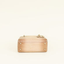 Christian Dior Tricolor Lady Dior Alligator Mini Chain Bag