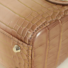 Christian Dior Tricolor Lady Dior Alligator Mini Chain Bag