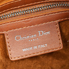 Christian Dior Brown Cannage Embossed Studded D-Fence Saddle Bag