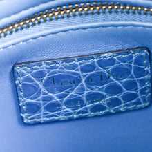 Christian Dior Blue Alligator Mini Lady Dior Bag