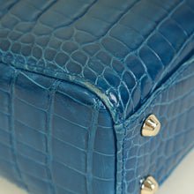 Christian Dior Blue Alligator Mini Lady Dior Bag