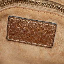 Christian Dior Metallic Rose Gold Python Lady Dior Cannage Supple Mini Bag