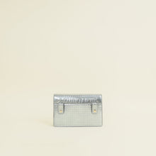 Christian Dior Metallic Silver Micro Cannage 30 Montaigne 2-in-1 Pouch