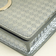 Christian Dior Metallic Silver Micro Cannage 30 Montaigne 2-in-1 Pouch