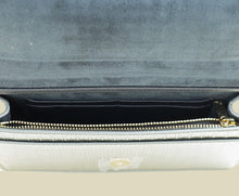 Christian Dior Metallic Silver Micro Cannage 30 Montaigne 2-in-1 Pouch