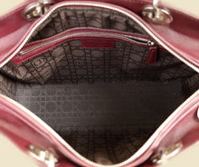 Christian Dior Burgundy Lady Dior Large Bag