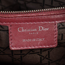 Christian Dior Burgundy Lady Dior Large Bag