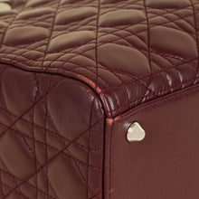 Christian Dior Burgundy Lady Dior Large Bag