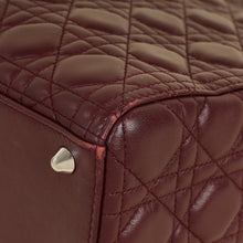 Christian Dior Burgundy Lady Dior Large Bag