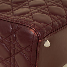 Christian Dior Burgundy Lady Dior Large Bag