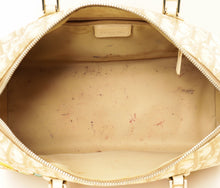 Christian Dior Beige Oblique Floral Boston Bag