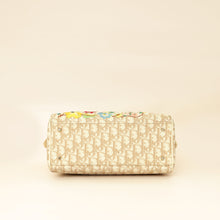 Christian Dior Beige Oblique Floral Boston Bag