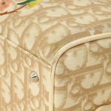 Christian Dior Beige Oblique Floral Boston Bag