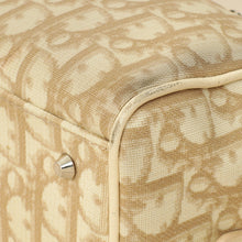 Christian Dior Beige Oblique Floral Boston Bag