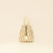 Christian Dior Beige Oblique Floral Boston Bag