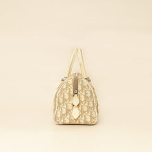 Christian Dior Beige Oblique Floral Boston Bag