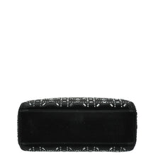 Christian Dior Black Lady Dior Cannage Satin Strass Mini Bag