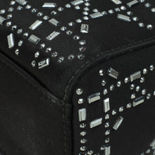 Christian Dior Black Lady Dior Cannage Satin Strass Mini Bag
