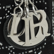 Christian Dior Black Lady Dior Cannage Satin Strass Mini Bag