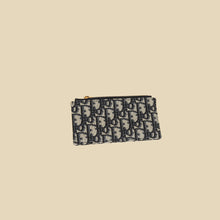 Christian Dior Blue Oblique Saddle Wallet on Chain