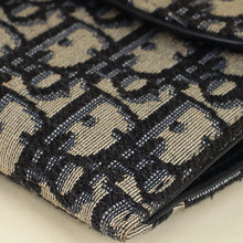 Christian Dior Blue Oblique Saddle Wallet on Chain