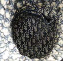 Christian Dior Navy Blue Oblique Wicker Bucket Bag