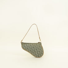 Christian Dior Khaki Oblique Saddle Mini Pochette