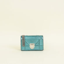 Christian Dior Teal Diorama Baby Microcannge Micro Bag