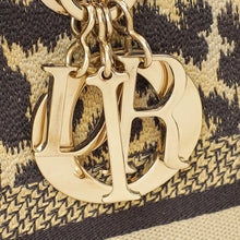 Christian Dior Bicolor Lady D-Lite Mizza Embroidered Medium Bag